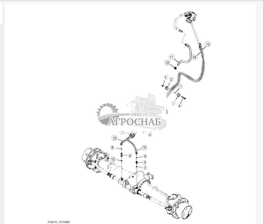 Гидравлика рулевого управления (с механическим приводом на передние колеса) 